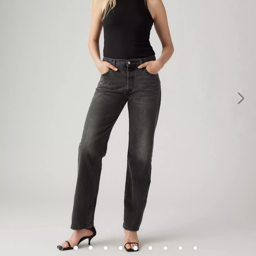 Levis 501 90s 32 x 30 Womens Jeans Black